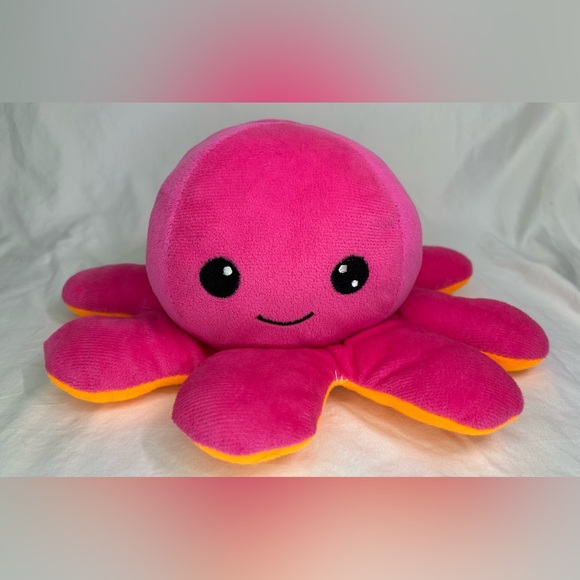 🐙 Goffa Pink and Orange Octopus 10.5” Plush - Picture 1 of 8